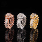 12.73ct Eternity Ring — Moissanite, 925 Silver