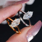 2ct Marquise Women's Ring — Moissanite, 925 Silver