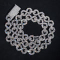 16mm Big Stone Cuban Chain — Moissanite, 925 Silver