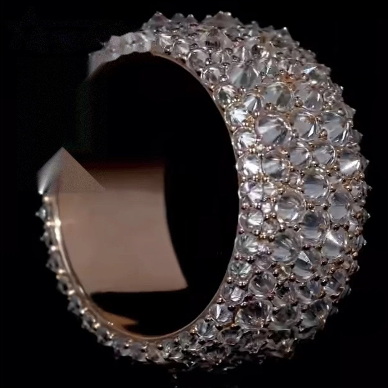 Iced Men's Ring I — Moissanite, 925 Silver