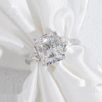Trendy Solitaire Eternity Ring — Moissanite, 925 Silver