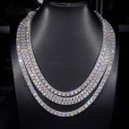 Classic Iced Tennis Chain — Moissanite, 925 Silver