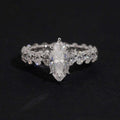 Marquise Solitaire Eternity Ring — Moissanite, 925 Silver