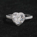 Heart Cut 8×8mm Engagement Ring — Moissanite, 925 Silver