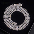 2-Row 4mm Tennis Necklace — Moissanite, 925 Silver