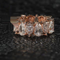 Pear & Pavé Eternity Band — Moissanite, 925 Silver