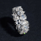 Pear Cut Eternity Band — Moissanite, 925 Silver