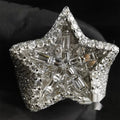 Iced Star Ring — Moissanite, 925 Silver