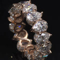 Pear & Round Eternity Band — Moissanite, 925 Silver