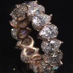Pear & Round Eternity Band — Moissanite, 925 Silver