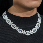 Devil's Eye Cuban Chain — Moissanite, 925 Silver
