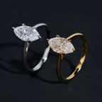 2ct Marquise Women's Ring — Moissanite, 925 Silver