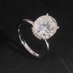 Oval Cut 10×12mm Engagement Ring — Moissanite, 925 Silver