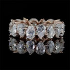 Pear & Round Eternity Band — Moissanite, 925 Silver