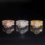 12.73ct Eternity Ring — Moissanite, 925 Silver