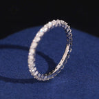 2mm Round Eternity Wedding Band — Moissanite, 925 Silver