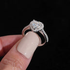 Heart Cut 8×8mm Engagement Ring — Moissanite, 925 Silver