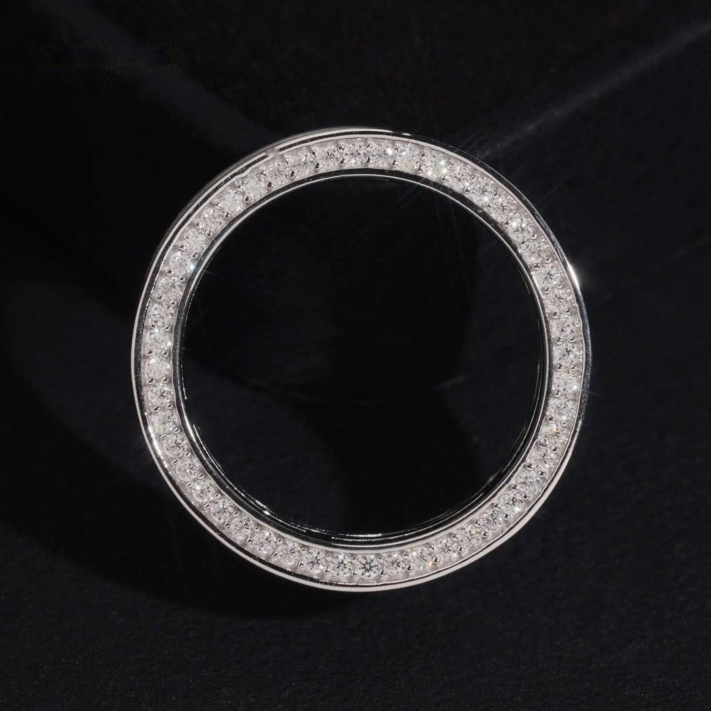 3-Row Pavé Men's Band Ring — Moissanite, 925 Silver