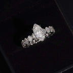 Marquise Solitaire Eternity Ring — Moissanite, 925 Silver