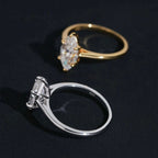2ct Marquise Women's Ring — Moissanite, 925 Silver