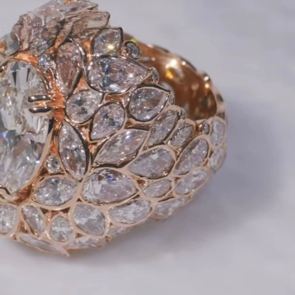Iced Men's Ring III — Moissanite, 925 Silver