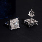 Baguette Stud Earrings — Moissanite, 925 Silver