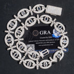 Devil's Eye Cuban Chain — Moissanite, 925 Silver
