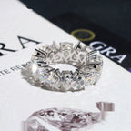 Pear Cut Eternity Band — Moissanite, 925 Silver