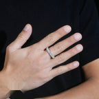 Round Cut Eternity Band — Moissanite, 925 Silver