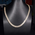 8mm Baguette Cuban Chain — Moissanite, 925 Silver