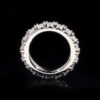 4mm Round Wedding Band Ring — Moissanite, 925 Silver