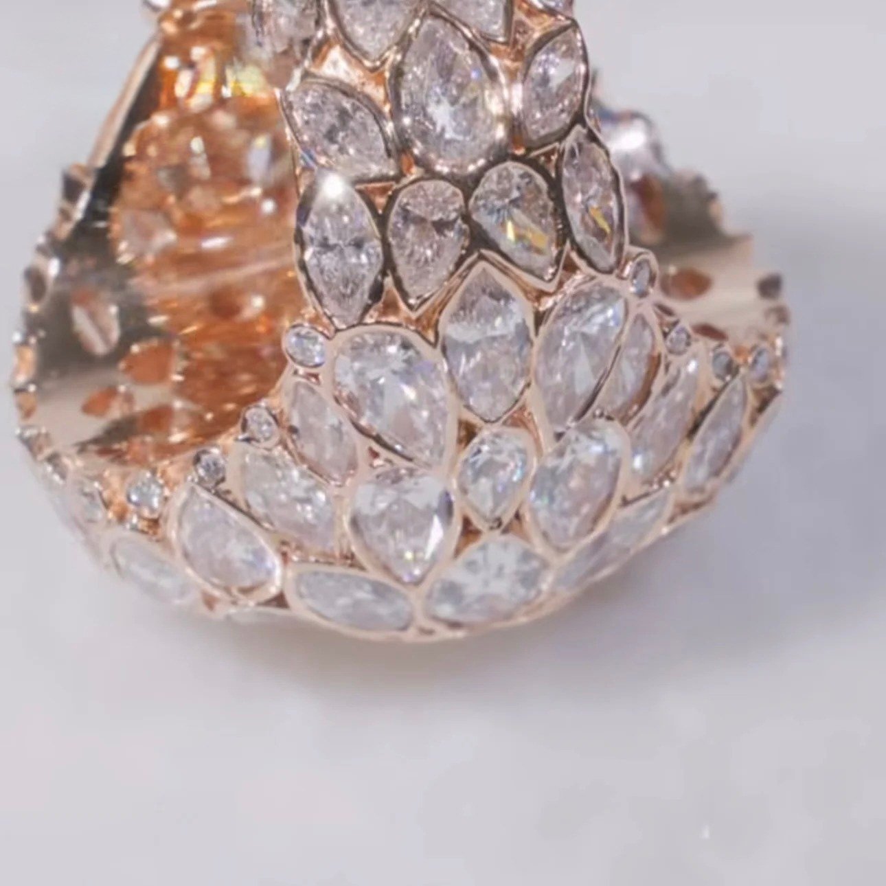Iced Men's Ring III — Moissanite, 925 Silver