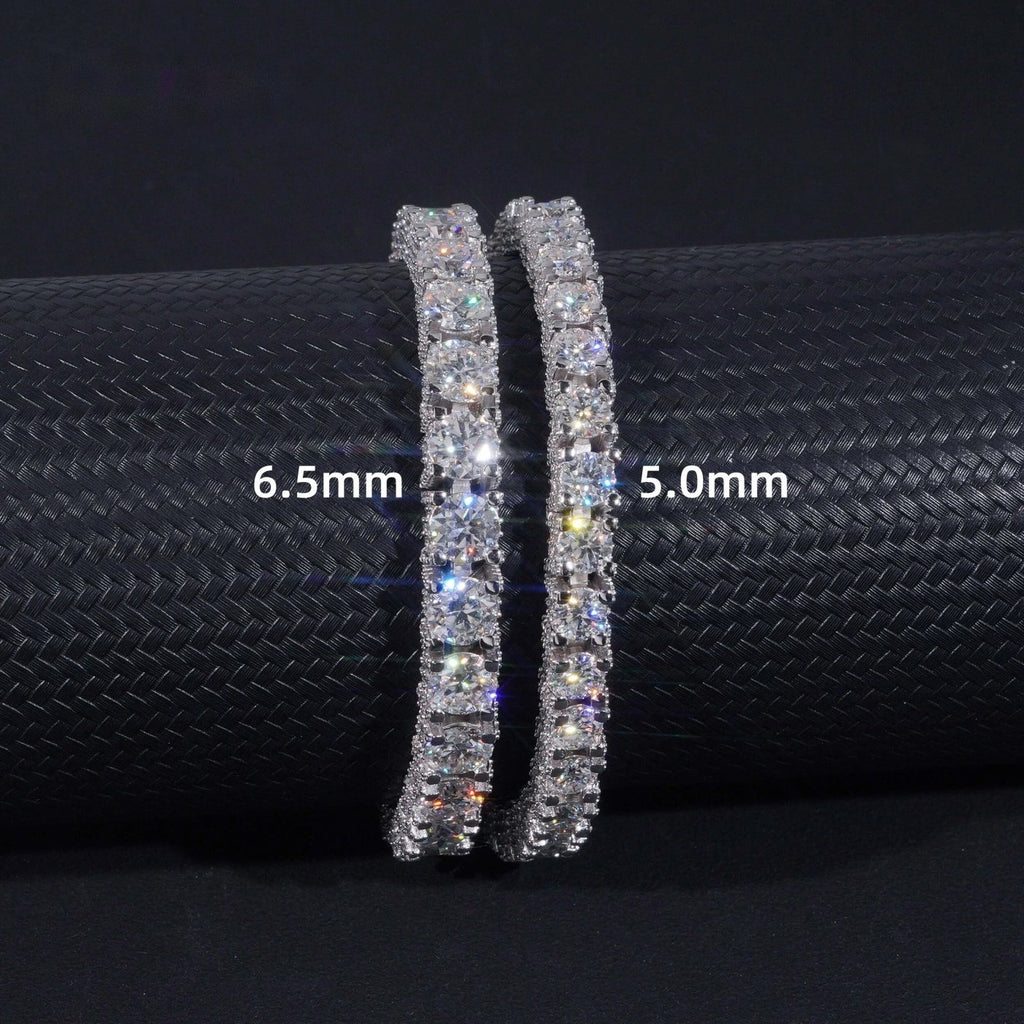 Classic Iced Tennis Chain — Moissanite, 925 Silver