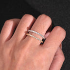 2mm Round Eternity Wedding Band — Moissanite, 925 Silver