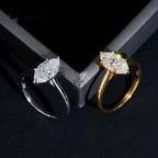 2ct Marquise Women's Ring — Moissanite, 925 Silver