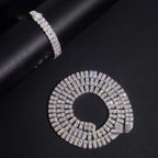 2-Row 4mm Tennis Necklace — Moissanite, 925 Silver