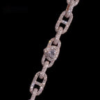 10mm Mariner Link Chain — Moissanite, 925 Silver