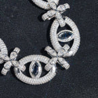 Devil's Eye Cuban Chain — Moissanite, 925 Silver