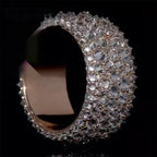 Iced Men's Ring I — Moissanite, 925 Silver