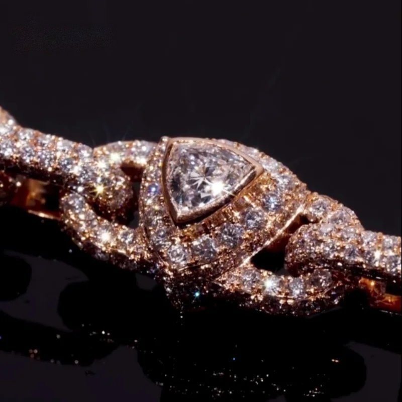 10mm Mariner Link Chain — Moissanite, 925 Silver