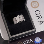 Baguette Cuban Wrap Ring — Moissanite, 925 Silver