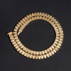 8mm Baguette Cuban Chain — Moissanite, 925 Silver