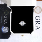 Trendy Solitaire Eternity Ring — Moissanite, 925 Silver