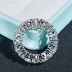 Pear Cut Eternity Band — Moissanite, 925 Silver