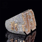 Rapper Custom Iced Ring — Moissanite, 925 Silver
