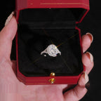 Oval Cut 8×10mm Engagement Ring — Moissanite, 925 Silver