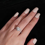 Heart Cut 8×8mm Engagement Ring — Moissanite, 925 Silver