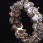 Pear & Round Eternity Band — Moissanite, 925 Silver