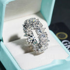 Pear Cut Eternity Band — Moissanite, 925 Silver