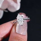 2ct Marquise Women's Ring — Moissanite, 925 Silver